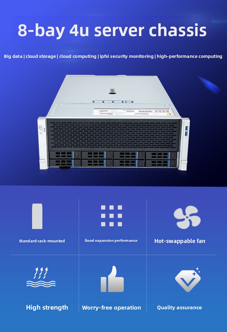 8 Diskli 4U Raf Tipi Çok Diskl - 8 Gpu 4U Server Chassis incelemesi ve fiyatı
