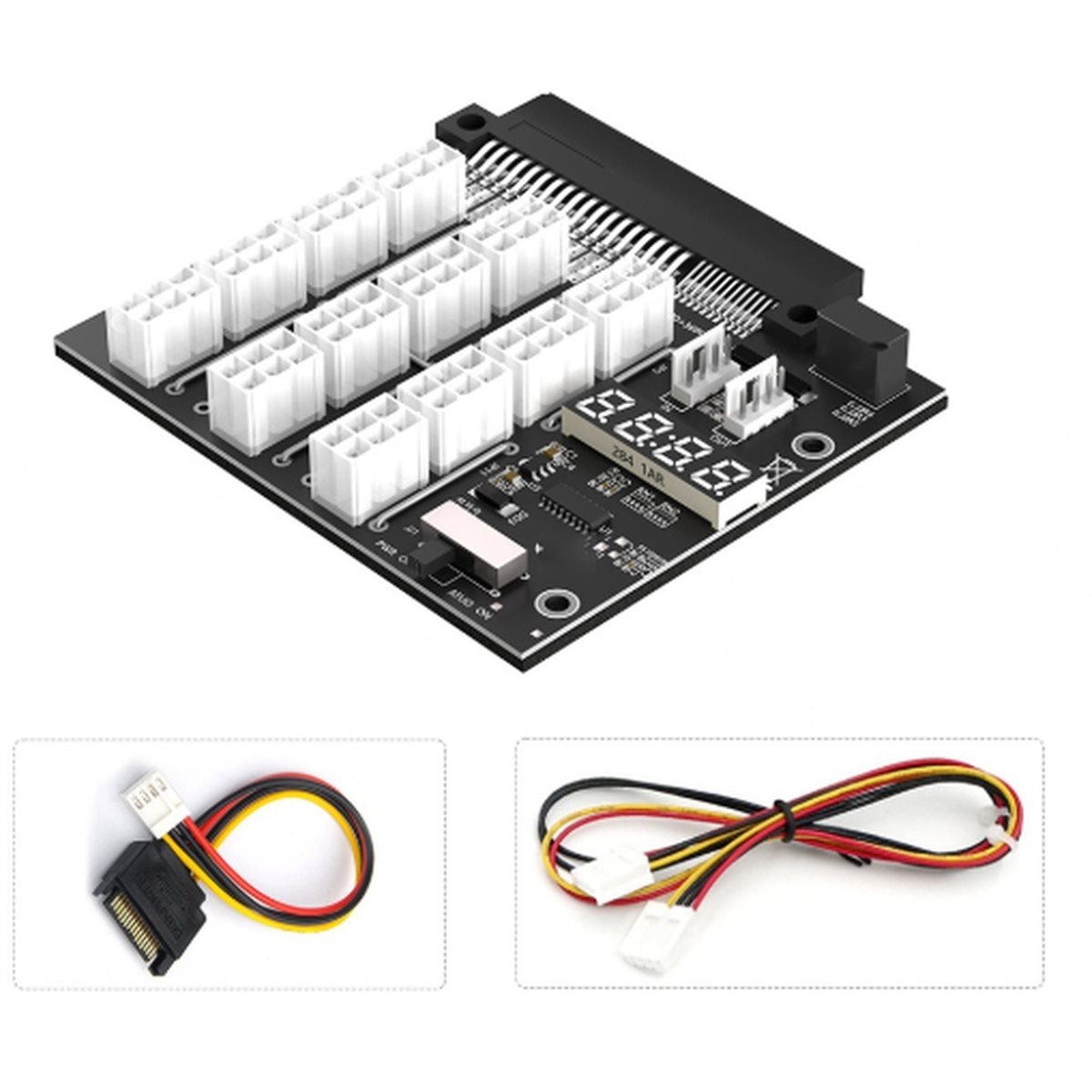 YENİ FABRİKA~12 Portlu PCIe 6P - 2400W Server Psu Breakout Board incelemesi ve fiyatı