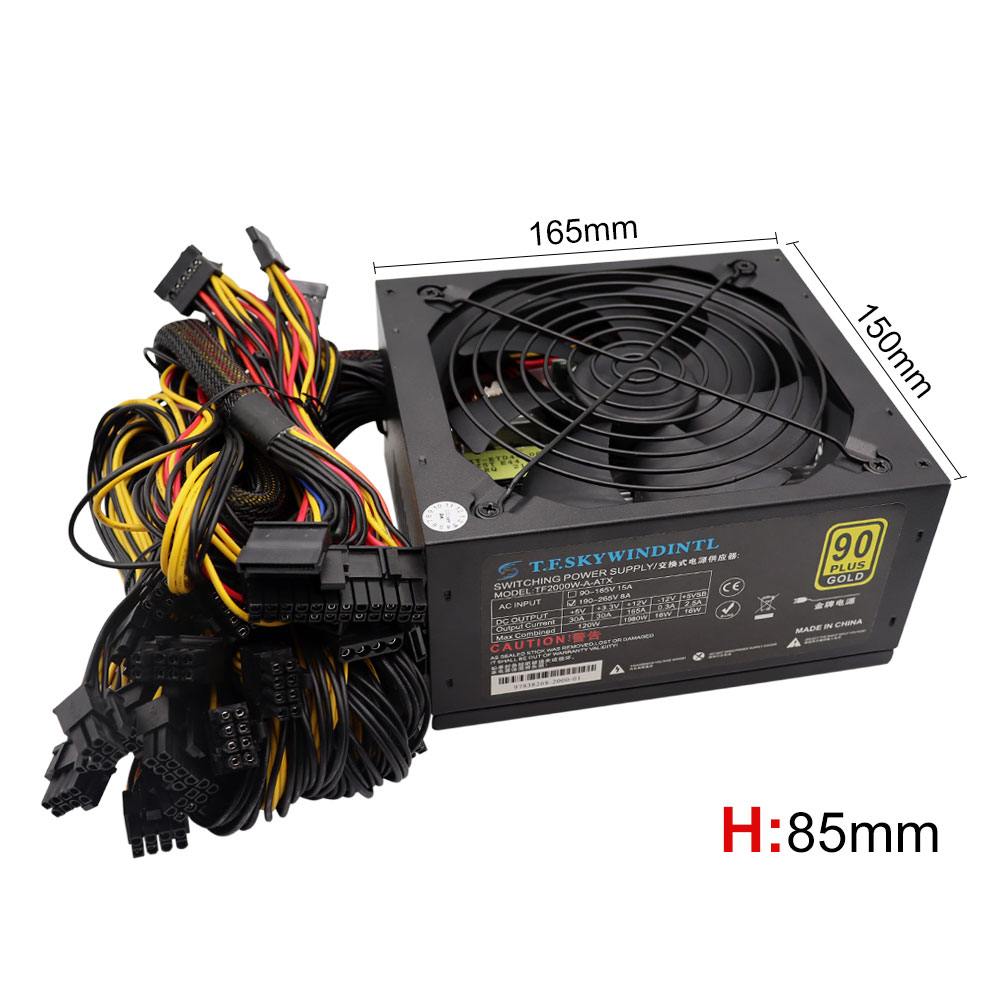 T.F.SKYWINDINL 2000W ATX PC Gü - 2000W Atx Mining Power Supply incelemesi ve fiyatı